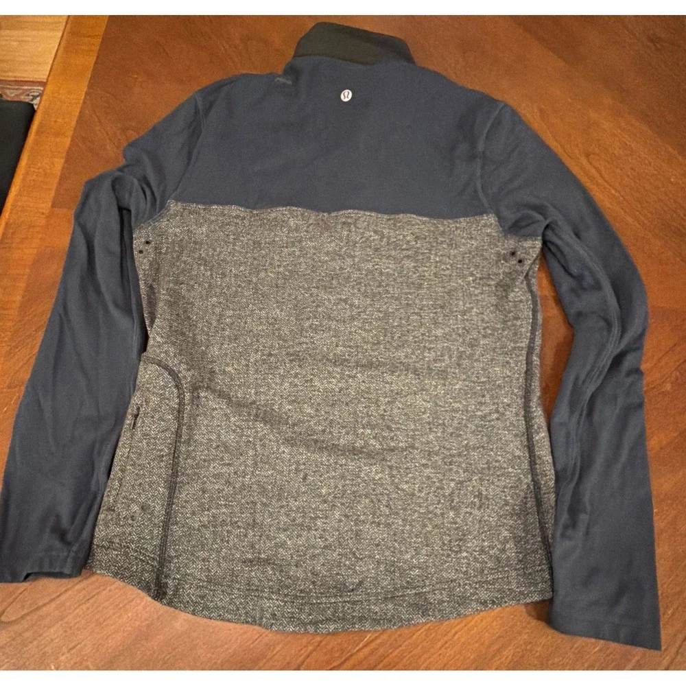 Lululemon 1/2 Zip Pullover Jacket Blue Stretch Men Size Small